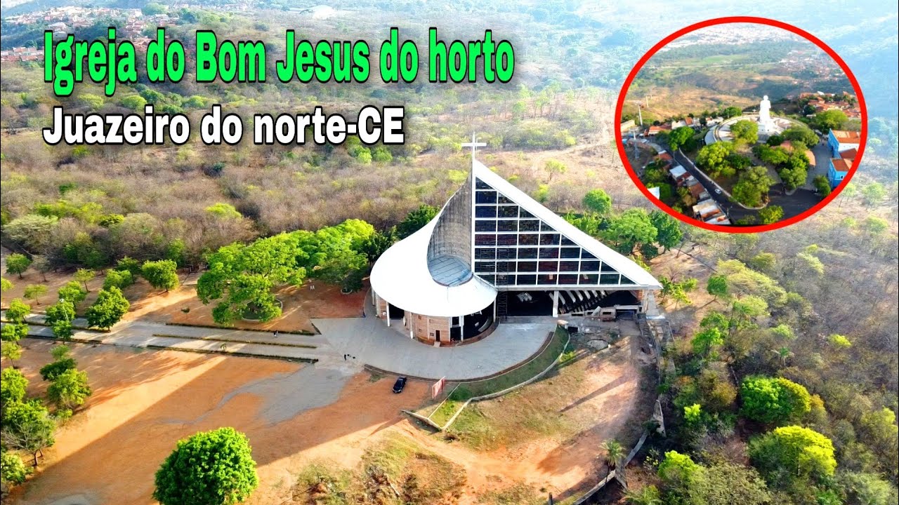 IMAGENS AÉREAS DA IGREJA DO BOM JESUS DO HORTO EM JUAZEIRO DO NORTE-CE dji mini se #igrejadohorto