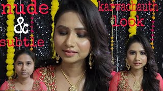 Soft and subtle karwachauth makeup look | करवाचौथ special | nude makeup  #trending #viral #explore screenshot 5