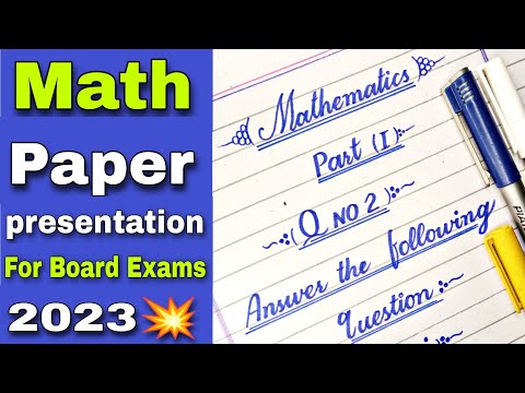 Math paper presentation
