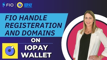 How To Register FIO Crypto Handle on IoPay Wallet