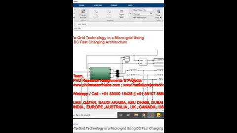 Vehicle-To-Grid Technology in a Micro-grid Using DC Fast Charging Architecture