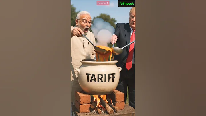 😂 Trump’s excess Tariff Overflow Modi dish 🍲💦 🇮🇳 #trump #funny