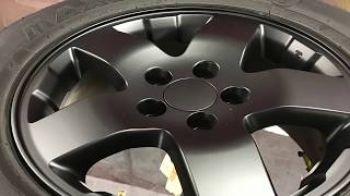 Ultra Flat Black paint job on Wheels ( PPG and House of Kolor FC21) in 4K
