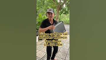 Bộ dụng cụ 297 chi tiết WORKPRO WP209031 thiết kế cực chất giâ cực tốt! #dungcuso #workpro #xuhướng