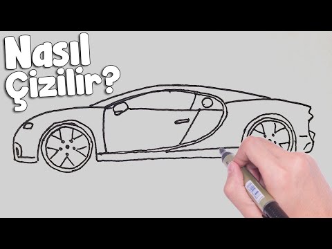 How to Draw Bugatti Chiron | ÇOK KOLAY! - Bugatti Araba Çizimi