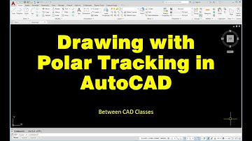 Drawing with Polar Tracking in AutoCAD