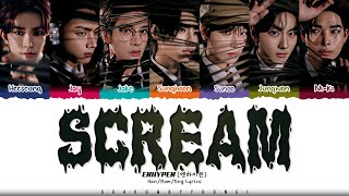 ENHYPEN 'Scream' Lyrics (엔하이픈 Scream 가사) [Color Coded Han_Rom_Eng] | ShadowByYoongi Resimi