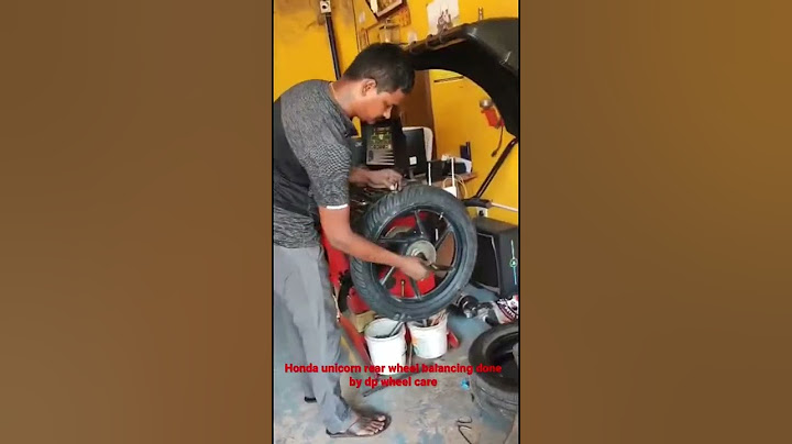 Honda Unicon￼ rear wheel balancing done by@krismotovlog3539 #honda #hondaunicorn