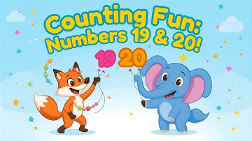 🎈 Learn Numbers 19 & 20 | Fun Counting Lesson for Kids 👶✨ | Preschool & Kindergarten Learning