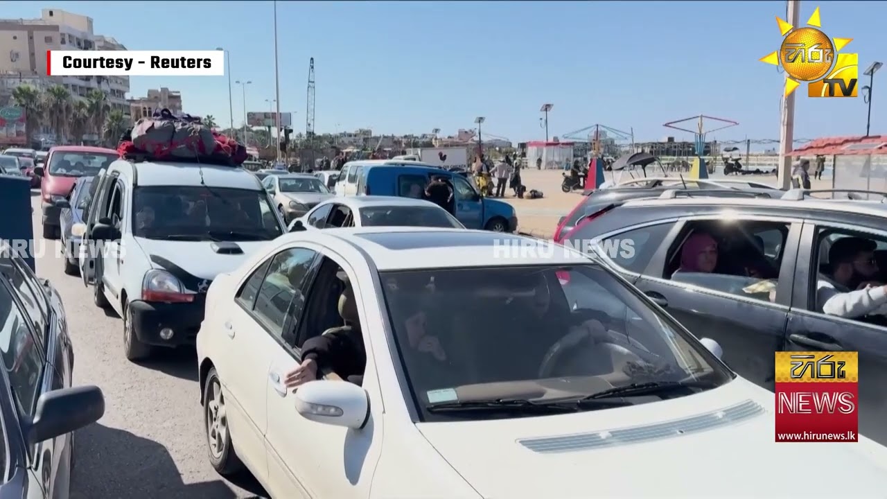 යුද ගැටුම් නිසා සිවිල් වැසියන් දකුණු ලෙබනනයෙන් පලා යන අයුරු -  Hiru News