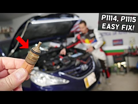 HYUNDAI SONATA CODE P1114 P1115 COOLANT TEMPERATURE SENSOR