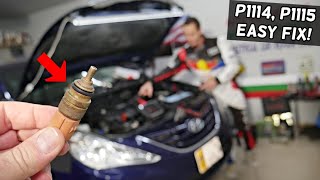 HYUNDAI SONATA CODE P1114 P1115 COOLANT TEMPERATURE SENSOR
