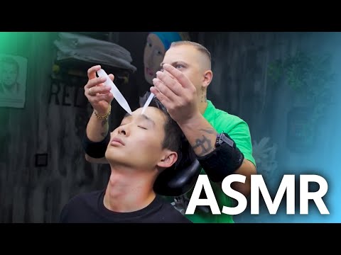 SO AMAZING | ASMR Head Massage For Sleep Relief In Barber Shop