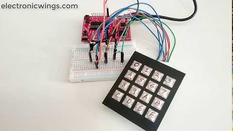 One wire Keypad Key Press Detection with TI launchpad
