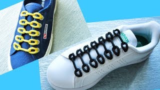 〔靴紐の結び方〕丸いメガネが並んでいるみたいな靴ひもの通し方　丸ひも編　how to tie shoelaces 〔生活に役立つ！〕