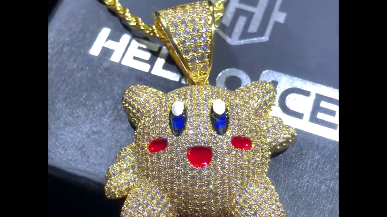 Iced Kirby Pendant On Helloice. Com