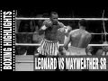 Sugar Ray Leonard vs Floyd Mayweather Sr Highlights