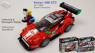 Ferrari 488 GT3 SpeedChamp #lego #review #brazucabrickfan #legospeedchampions #ferrari #lego75886