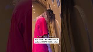 Sam Frank CRASH OUT after getting DRENCHED by a fan 👀