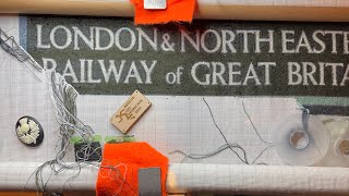 Time lapse stitch with me - St Andrews vintage poster