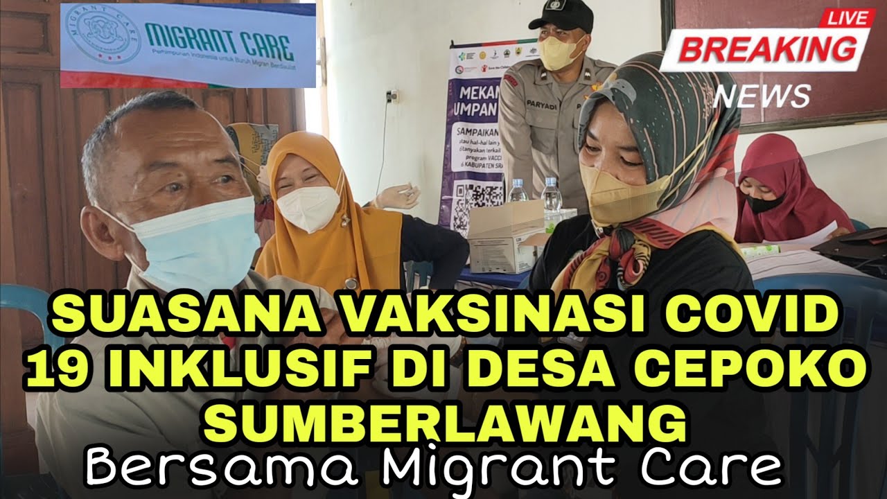 Suasana Vaksinasi Covid 19 Inklusif Di Desa Cepoko Sumberlawang Sragen ...