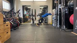 Hip displacement double switch band resistance