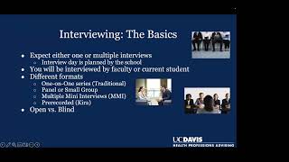 Preparing for Medical and Health Professional School Interviews
