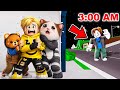 فيلم روبلوكس : تحذير❗الكانيش بيشاورلك الساعة 3 الفجر اوعى تقرب منه في بروكهافن 😨👻+ تحديث البالون🪂