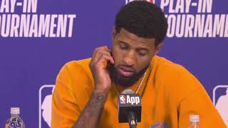 Sixers Paul George Loves Vj Edgecombe & Ready For Celtics Magic Play-In Postgame