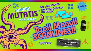 Making Mutatis // Too!! Many!! Scanlines!! // Troubleshooting My Atari 2600 Homebrew Game Net Worth