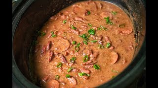 CREAMY CROCK-POT RED BEANS RECIPE | THE BEST RED BEANS AND RICE EVER!