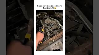 Engineers don't need keys. Just tools! Subscribe for more! 🛠️😂 #shorts