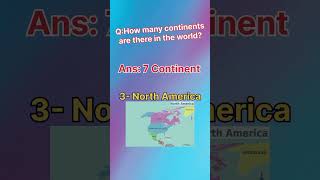 🌍 How Many Continents Are There in the World? | GK Quiz #shorts#gk#world #continent#geography #upsc
