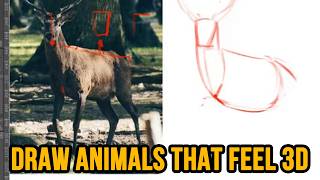 How I Draw a Deer That Looks Real & 3D in Minutes!