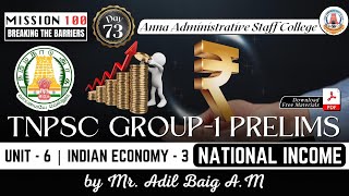 MISSION 100 | Day 73 | Group 1 Prelims | Indian Economy - 3 | National Income | Mr.Adil Baig. A.M screenshot 4