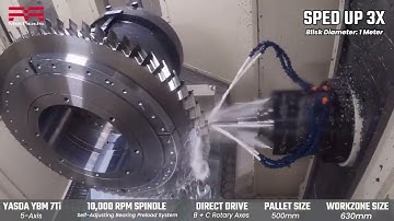 5-axis Aerospace Machining with Titanium - Blisk - YASDA YBM 7Ti #aerospace #5axiscnc #cncmachining