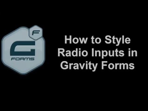 How to Design Gravity Form Radio Input