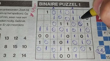 (#4858) Friday. Binary01 Sudoku puzzle. Bonus Extra edition. 07-15-2022 Extra part 3 of 4