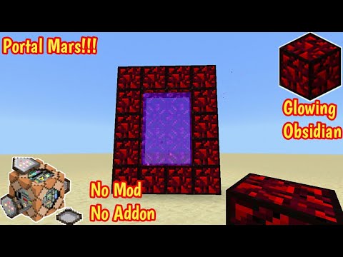 Command Showcase - Cara Mendapatkan Glowing Obsidian di Minecraft untuk Membuat Portal Mars di