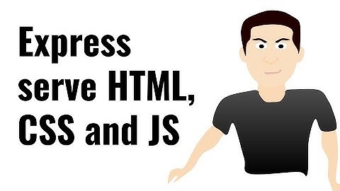 Serve static HTML, CSS and JS using Express