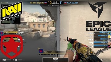 NAVI vs Gambit - EPIC League CIS 2021 | CSGO HIGHLIGHTS