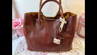 Whats In My Portland Leather Raindrop Bag In Cinnamon Bear