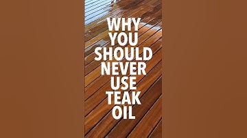 Teak oil gets a no from me. Try DiTEC’s Triston instead! #protectyourteak