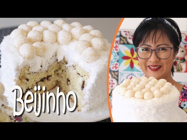 BOLO BEIJINHO DE COCO BOLO DE FESTA DIKA DA NAKA