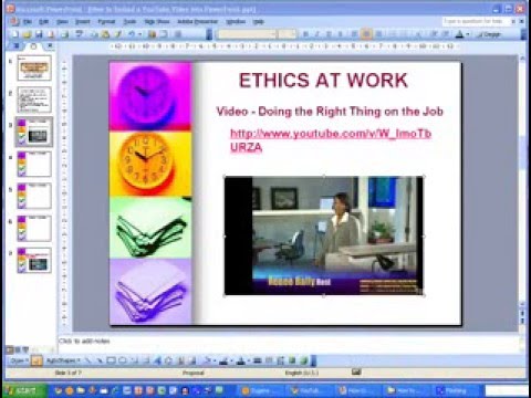 How To...Embed a YouTube Video into PowerPoint 2003
