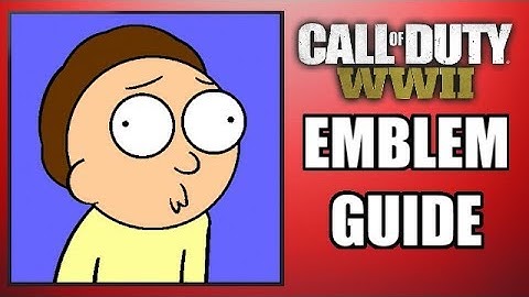 COD: WW2 - MORTY! - Long Emblem Guide (Rick & Morty!)