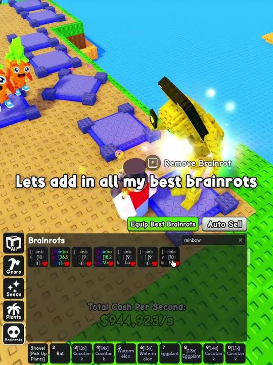 BEST BRAINROT IN PLANTS VS BRAINROTS.. #plantsvsbrainrots #roblox #pvb