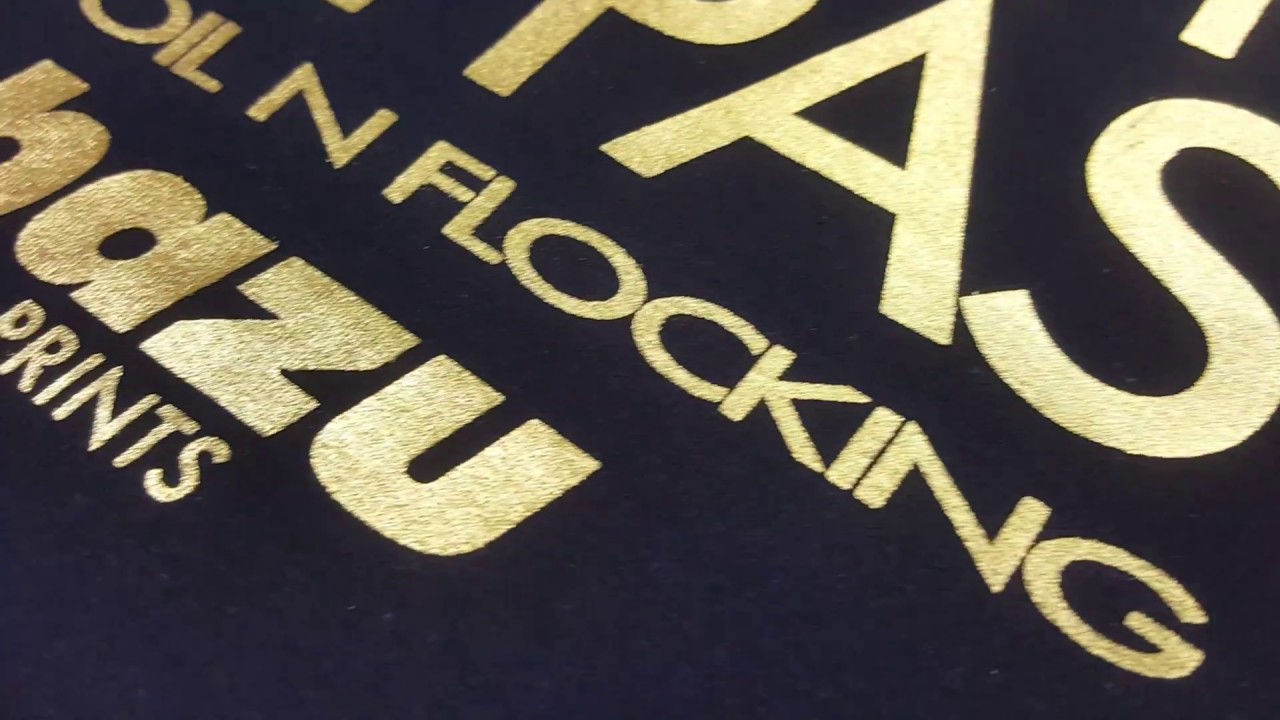 How to Print Flock Foil Transfers - YouTube