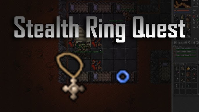 TIBIA - MAD MAGE ROOM QUEST - HAT OF THE MAD QUEST - STEALTH RING QUEST 