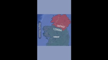 British invaison of Ireland (alight  motion test) #war #googleearth #mapping #alightmotion #shorts